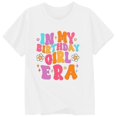 thumbnail image 3 of Hauts Enfants Étagère Soutiens-Gorge Filles Mode Décontractée Lettre Col Rond Manches Courtes T-Shirt Top3, 3 of 3