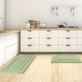 thumbnail image 1 of PiccoCasa Memory Cotton Bath Kitchen  Bathroom  Mat Pad Carpet Rug Doormat 2 in 1 Green, 1 of 9
