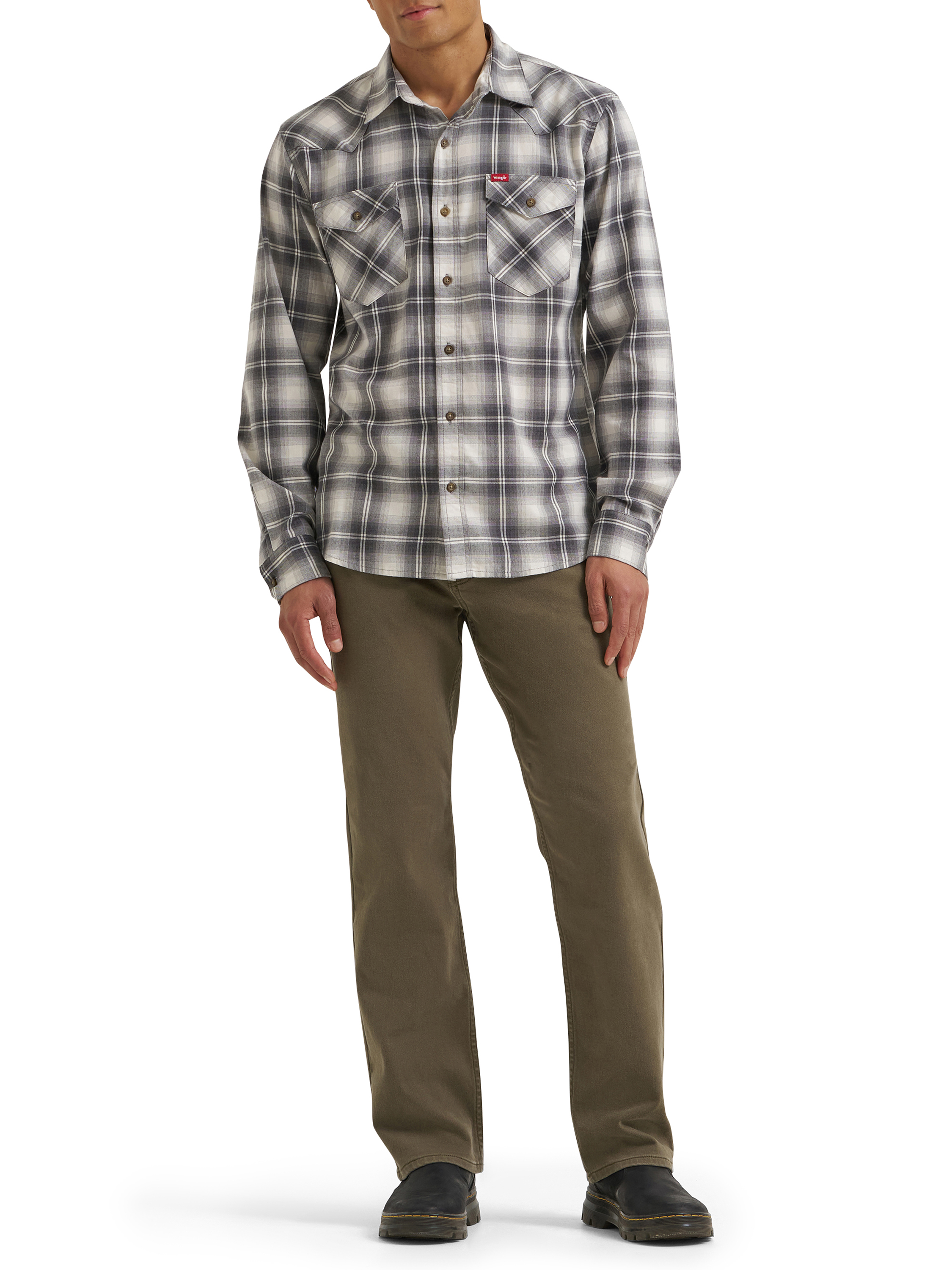 Chemise à manches longues carreaux pour hommes Wrangler®