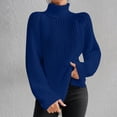 thumbnail image 1 of Dvkptbk Chandails pour Femmes Mode Femmes Manches Longues Chandail Col Roulé Décontracté Hauts de Chandail Vêtements en Liquidation, 1 of 1
