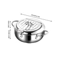 thumbnail image 3 of Dvkptbk Mini Fryer Friteuse Ménagère en Acier Inoxydable avec Passoire et Contrôle de la Température Mini Fryer Kitchen Essentials, 3 of 9