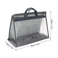 thumbnail image 2 of Unique Bargains Handbag Dust Bags, M Size PVC Dustproof Transparent Purse Protector, Gray, 2 of 5