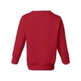 thumbnail image 3 of Rabbit Skins Toddler Boy  Girl Fleece Long Sleeve Pullover Sweatshirt, 7, Red, 3 of 3