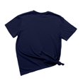 thumbnail image 3 of T-shirts pour Femmes Trapstar T-Shirt Imprimé pour Femmes Décontracté Graphique Filles Juniors Manches Courtes T-Shirt Fantaisie Hauts avec Col Rond (Marine, 2TG), 3 of 3