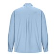 thumbnail image 4 of RXIRUCGD Chemise Blouse à Manches Longues pour Homme à Col Rabattu, Bleu Ciel, Taille : 3TG, 4 of 5