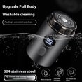 thumbnail image 2 of Xingzhi USB Electric Shaver For Men Multi Angle Cleaning Waterproof And Better Shaving Effect Beard Shaver green, 2 of 6