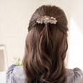thumbnail image 3 of Elegant Rhinestone Wedding Hair Clip Barrettes Decorative Bridal Headpiece Cz Hair Accessory, 3 of 6