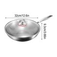 thumbnail image 2 of HHBEAUTY Poêle Martelée en Titane Pro avec Couvercle, Casserole en Titane Pur, Poêles Nutritives en Titane Antiadhésives, Résistante aux Rayures, Antiadhésive Résistante, Chauffage Uniforme, pour la Cuisson, Chauffe Rapidement, Cuit Uniformément, 2 of 8