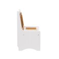 thumbnail image 3 of Linon Banc Dossier Petit en Bois Delk 2 Tons en Miel et Blanc, 3 of 18