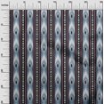 thumbnail image 2 of oneOone Viscose Jersey Fabric Stripe & Geometric Ikat Print Fabric BTY 60 Inch Wide, 2 of 5