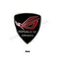 thumbnail image 1 of Computer Case Aluminum Sticker ROG Logo Gamer Belief Lable PC Cabinet MOD Part Black/White Black, 1 of 6