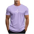 thumbnail image 1 of Plebaso T-shirt Graphique pour Hommes Été Manches Courtes T-Shirts Col Rond Chemises Décontractées Hauts de Plage Imprimés pour Hommes, 1 of 5