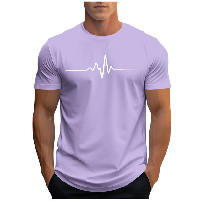 Plebaso T-shirt Graphique pour Hommes Été Manches Courtes T-Shirts Col Rond Chemises Décontractées Hauts de Plage Imprimés pour Hommes