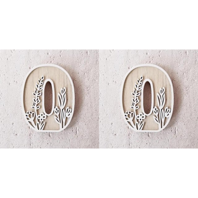 5 Inch Wooden Letters for Wall Decoration – for 's Room Craft Projects Name Signs Weddings and Home ,2 Pack