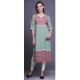 thumbnail image 2 of Bimba Robe Kurti Longue Imprimée Tunique Droite Robes pour Femmes Haut Indien, 2 of 5