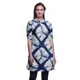 thumbnail image 1 of Bimba Kurtis Courtes pour Femmes Imprimées à Col Mandarin Robe à Manches Retroussables, 1 of 6