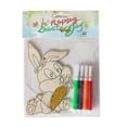 thumbnail image 2 of EGNMCR Easter Decorations Easter DIY Wooden Picture Board Rabbits Coloring Art Decoration Eggs Gift Parents And Children Activity Easily Accomplished Flowers 4ML Wooden coloring board, 2 of 6