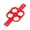 B, variant on TopLLC Kitchen Gadgets, Kitchen Accessories, Kitchen Utensils, Kitchen Tool 4 Hole Omelette Maker Multi-functional 7-link Round Star Heart Shaped Pancake Maker Breakfast Baking Molds Omelette Mold
