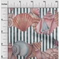 thumbnail image 2 of oneOone Velvet Rose Brown Fabric Sea Shells Ocean Sewing Craft Projects Fabric Prints By Yard 58 Inch Wide, 2 of 4