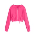 thumbnail image 1 of Timegard Sweatshirts for Women Plus Size Cropped Zip up Hoodies Pullover Long Sleeve Jackets with Pockets, 1 of 5