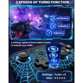 thumbnail image 3 of Manette Pro Switch, Joysticks de Manette Switch, Manette Switch pour Nintendo Switch/OLED/Lite, Télécommande Sans Fil Switch Pro ZRZLMVP pour PC/IOS/Android avec Fonction Turbo, 1000mAh, Spiderweb Black, 3 of 14