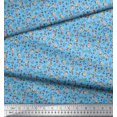 thumbnail image 3 of Soimoi Moss Georgette Fabric Earthworm,Fruit & Insect Decor Fabric Printed Yard 42 Inch Wide, 3 of 3