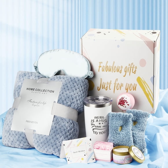 Gifts for Women, Gifts for Mom, Care Package for Women, Relaxing Spa Gift Set, Birthday Baskets, Unique Holiday Gifts Basket for Her, Sister, Mom, Girl Fr