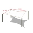 thumbnail image 2 of Outdoor Sun Shade Sail, Rectangle 200x300cm HDPE, 95% UV Protection, Breathable Design, Stainless Steel Corners, Rope Included, Patio Garden Pool Barbecue Area Use, 2 of 6