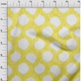 thumbnail image 3 of oneOone Silk Tabby Yellow Fabric Asian Ikat Craft Projects Decor Fabric Printed By The Yard 42 Inch Wide, 3 of 4