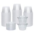 thumbnail image 1 of Galashield 100 Sets 4 oz Small Plastic Containers with Lids, Jello Shot Cups, Disposable Portion Containers, Souffle Cups for Sauce and Dressing, 1 of 4