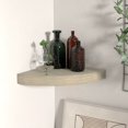 thumbnail image 1 of vidaXL Floating Corner Shelf Oak 25x25x3.8 cm MDF, 1 of 4