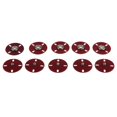 thumbnail image 2 of jifeng 5 Sets Metal Sew on Press Studs Snap Fasteners Button 25mm red, 2 of 9
