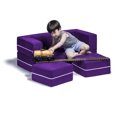 thumbnail image 1 of Jaxx Zipline Causeuse Modulaire pour Enfants et Ottomans, Raisin, 1 of 8