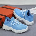 thumbnail image 4 of Dakaela Chaussures de Marche pour Femmes à Enfiler Espadrilles de Course Tennis 2025 Mode Décontractée Chaussures pour Femmes Bleu 7, 4 of 8
