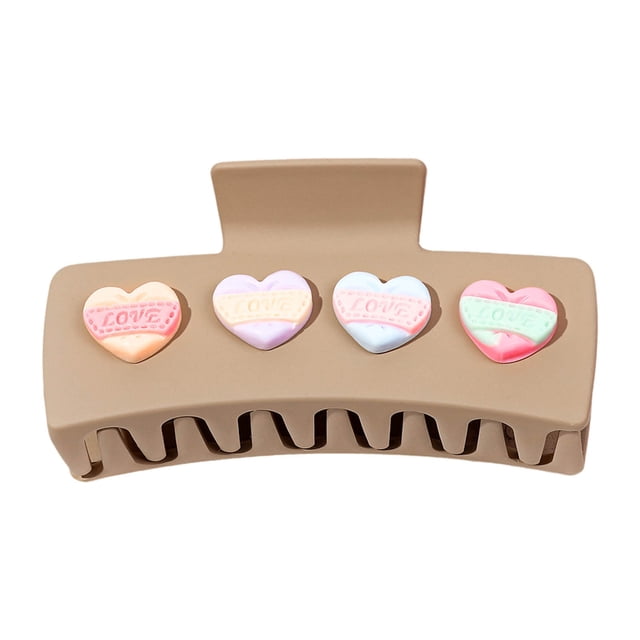 Ladies' Valentine's Day Heart - Shaped Hair Clips - Add a Festive Touch