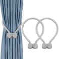 thumbnail image 1 of ORUYROP Attaches Magnétiques pour Rideaux, Style Européen, Attaches Décoratives pour Rideaux, Sans Outils Requis (Gris, 2), 1 of 6