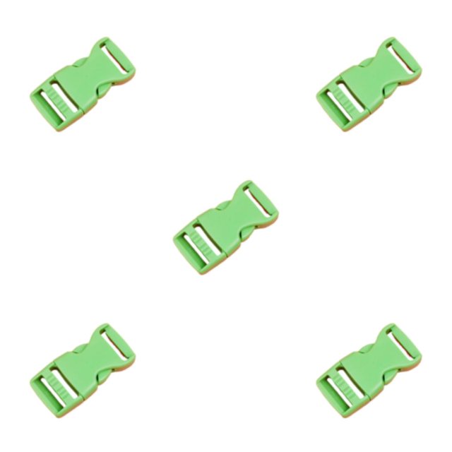 relayinert 10pcs/set Easy To Buckle Strap With Multi-Color Clasp Belt Buckles High Compatibility ABS Release Buckle Hook Buckle green 5Set