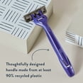 thumbnail image 4 of Harry's Disposable Razors for Men - Triple Blade Disposable Razors for Convenient Shaving - Eco-Friendly - Lubricating Strip - Skin-Friendly - Value Pack - 10 Count, 4 of 5