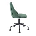 thumbnail image 2 of Homylin Chaise de bureau rembourrée pivotante en velours, 2 of 7