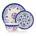 thumbnail image 4 of Laurie Gates Tierra Star 12 Piece Hand Painted Stoneware Dinnerware Set, 4 of 7