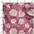 thumbnail image 2 of Soimoi Polyester Crepe Fabric Peony Floral Print Fabric by The Yard 42 Inch Wide, 2 of 6