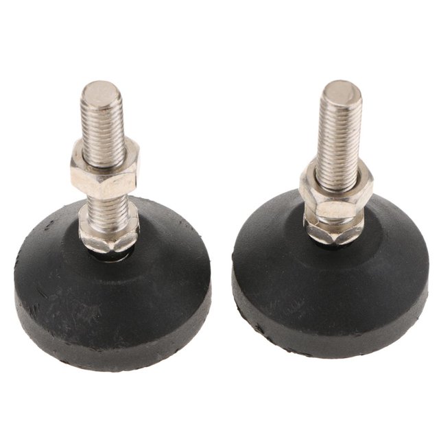GUOOL 2X Patins de Meubles Robustes Pieds de Nivellement Réglables M12X50 (60) 60-M12x50mm