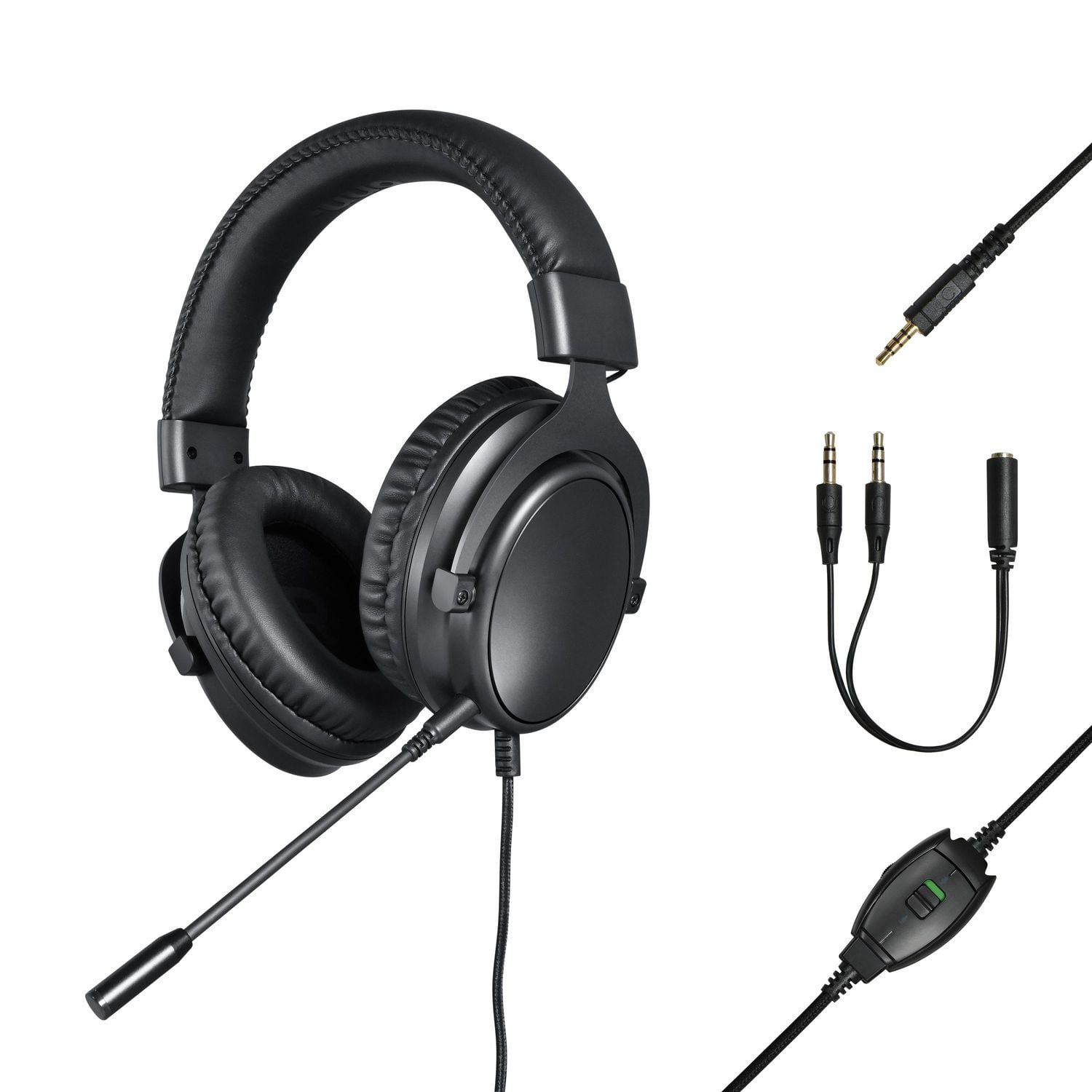 Casque de jeu supra-auriculaire filaire ajustable avec haut-parleurs individuels de 50 mm onn. 100027825