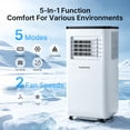 thumbnail image 2 of HUMSURE Climatiseur Portatif 10 000 BTU, 5 en 1 : Climatisation de Pièce, Unité de Climatisation Portative avec Télécommande, Modes Refroidissement, Déshumidification, Automatique et Sommeil., 2 of 9