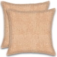 thumbnail image 1 of Herringbone Stripe Cotton Cushions Set of 2 Poly Filled With Zipper Machine Washable, 1 of 4
