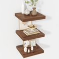 thumbnail image 3 of Floating Shelves  Deep Floating Shelf Wall Mounted  Wall Shelves  Rustic Deep Bookshelf  Extra Deeper &amp; Thicker Display Shelves for Bedroom  Living Room    Set of, 3 of 6
