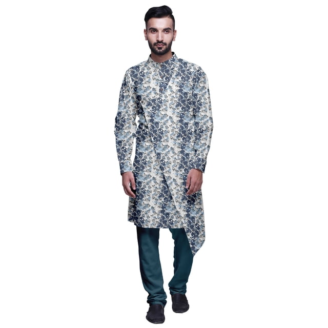 Atasi Designer Printed Kurta For Boys Casual Kurta Pajama Set Summer Clothing