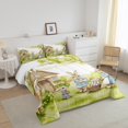 thumbnail image 3 of Erosebridal Easter Eggs Bedding Sets Full with Comforter,Kawaii Rabbit Duvet Insert,Festival Decor,Reversible,3pcs, 3 of 7