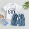 thumbnail image 3 of Fortune Baby Boys Short Sleeve Cartoon Bear Print T Shirt Drawstring Shorts Set, 3 of 7