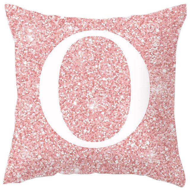 Housse de Coussin Lettre Décorative Alphabet pour la Maison